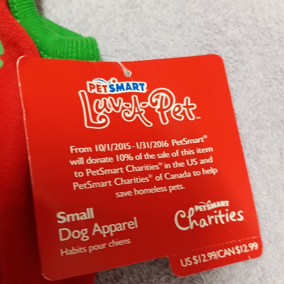 Pet smart holiday dog hooded pullover sweater red and green new with tag - Picture 4 of 5